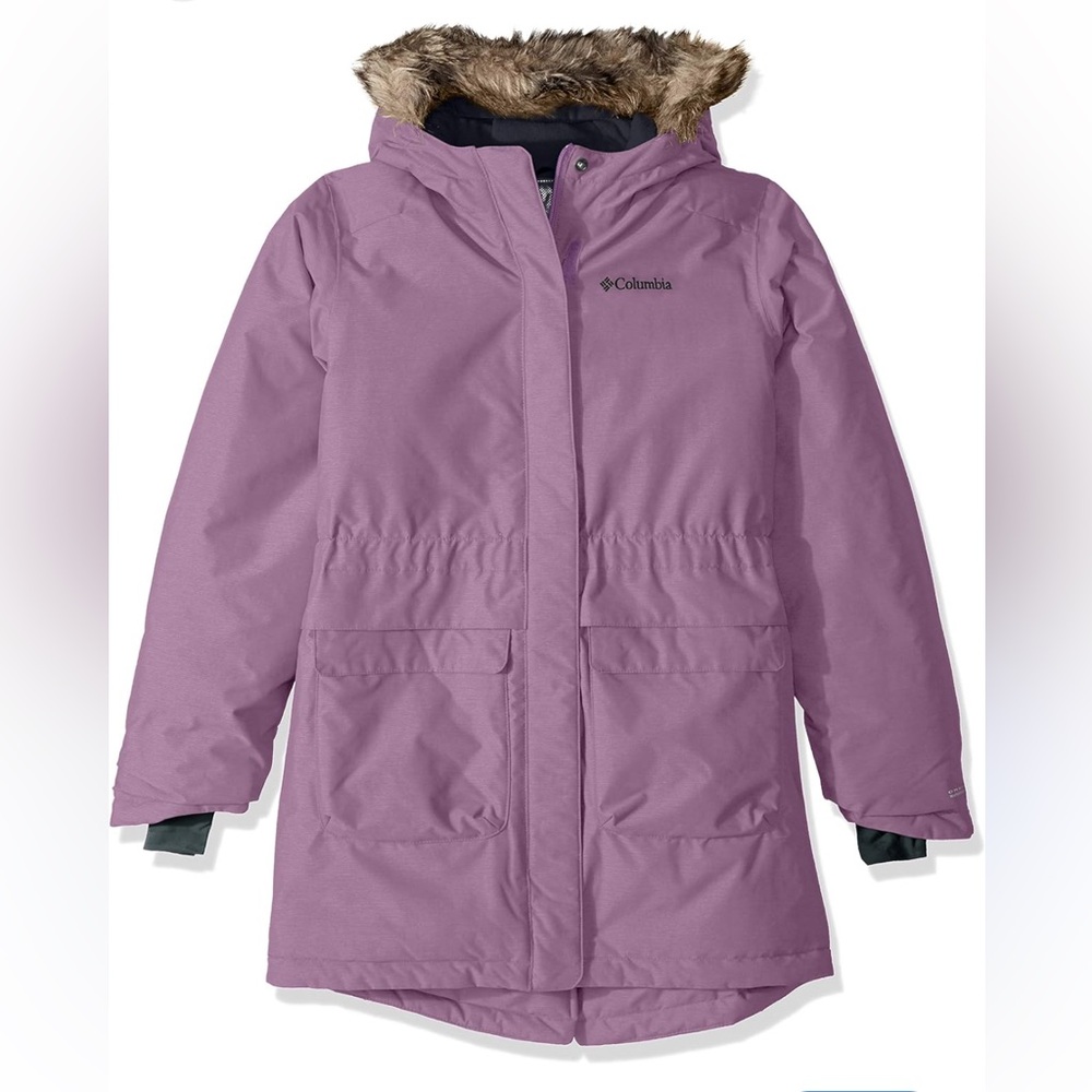 Columbia Girls' Nordic Strider Parka Jacket Violet Purple